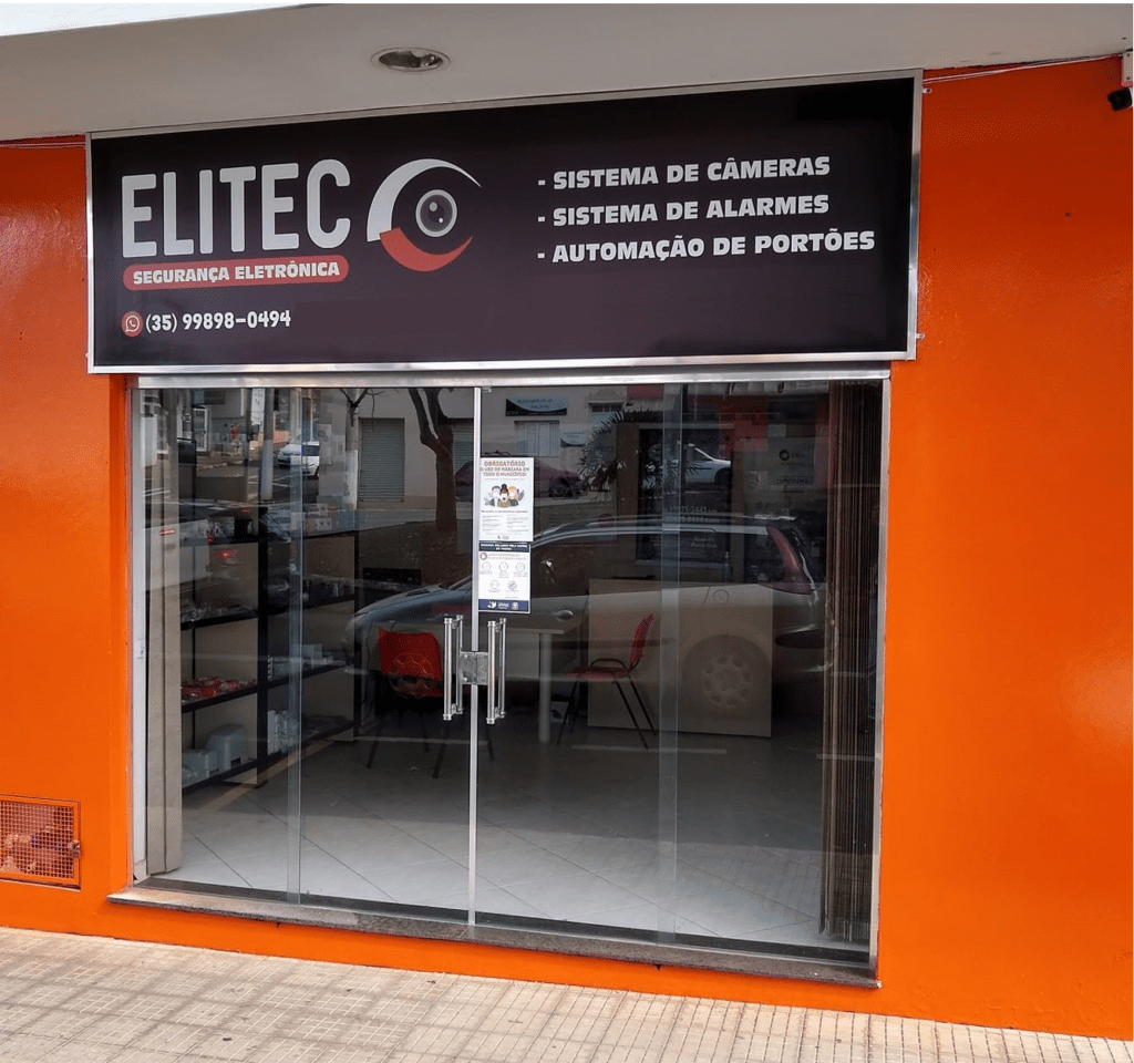 Fachada da Elitec Segurança Eletrônica